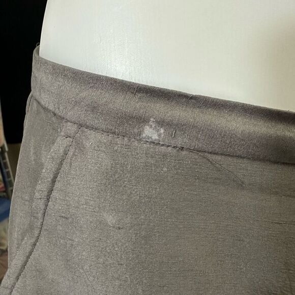 Eileen Fisher Metallic Gray 100% Silk Lightweight Blazer  & Dress Pants sz small - Picture 13 of 14